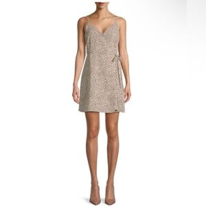 Sanctuary Wrap It Up Spaghetti Strap Cheetah Dress Small